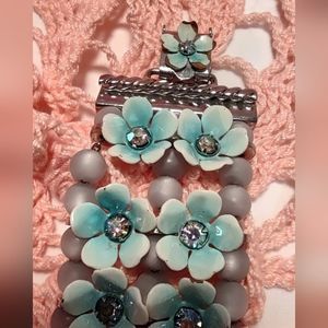 Vintage 3D Flowering Rhinestone Bracelet